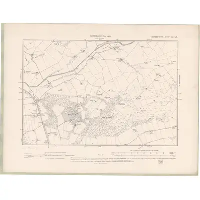 1900 Map of Aberdeenshire Sheet XIX.NE, 1902 Print