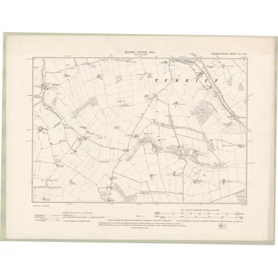 1900 Map of Aberdeenshire Sheet XIX.NW, 1902 Print