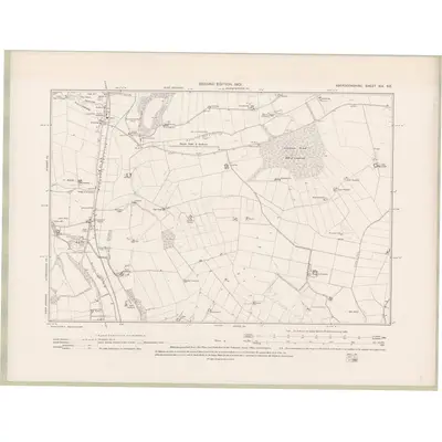 1900 Map of Aberdeenshire Sheet XIX.SE, 1901 Print