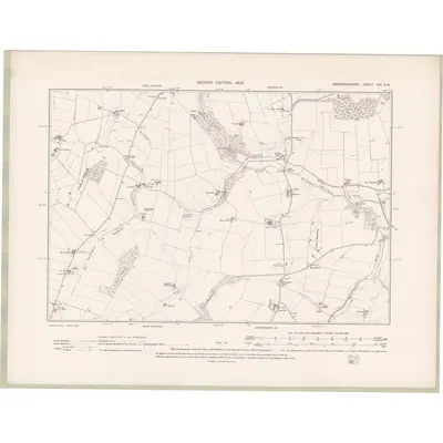 1900 Map of Aberdeenshire Sheet XIX.SW, 1902 Print
