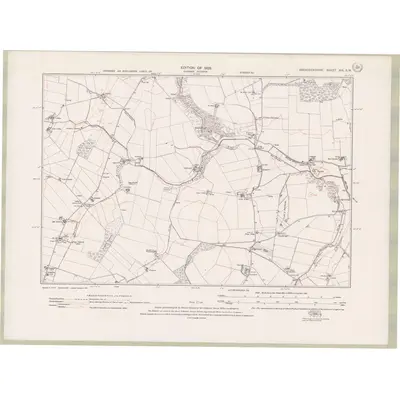 1925 Map of Aberdeenshire Sheet XIX.SW, 1928 Print