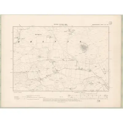 1900 Map of Aberdeenshire Sheet XLII.NE, 1902 Print