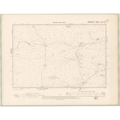 1900 Map of Aberdeenshire Sheet XLII.NW, 1902 Print