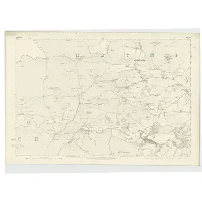 1865 Map of Aberdeenshire, Sheet XLII, 1870 Print