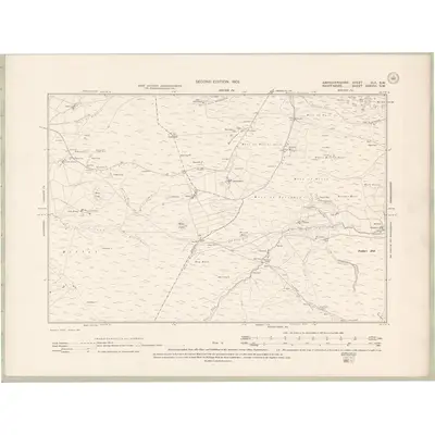 1900 Map of Aberdeenshire Sheet XLII.SW, 1902 Print