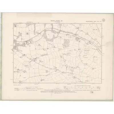 1899 Map of Aberdeenshire Sheet XLIII.NE, 1901 Print