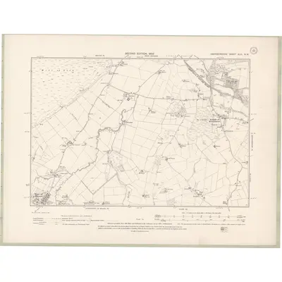 1899 Map of Aberdeenshire Sheet XLIII.NW, 1902 Print