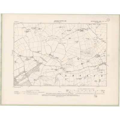 1899 Map of Aberdeenshire Sheet XLIII.SE, 1901 Print