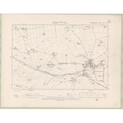 1899 Map of Aberdeenshire Sheet XLIV.NW, 1901 Print