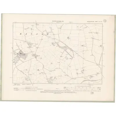 1899 Map of Aberdeenshire Sheet XLV.NE, 1901 Print