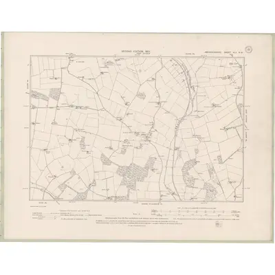 1899 Map of Aberdeenshire Sheet XLV.NW, 1901 Print