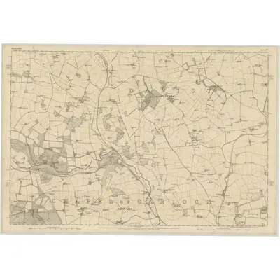 1867 Map of Aberdeenshire, Sheet XLV, 1870 Print