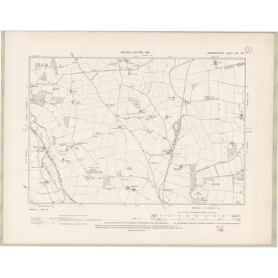 1899 Map of Aberdeenshire Sheet XLV.SE, 1901 Print