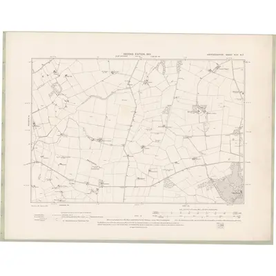 1899 Map of Aberdeenshire Sheet XLVI.NE, 1901 Print