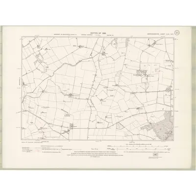1924 Map of Aberdeenshire Sheet XLVI.NE, 1928 Print