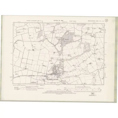 1924 Map of Aberdeenshire Sheet XLVI.NW, 1928 Print