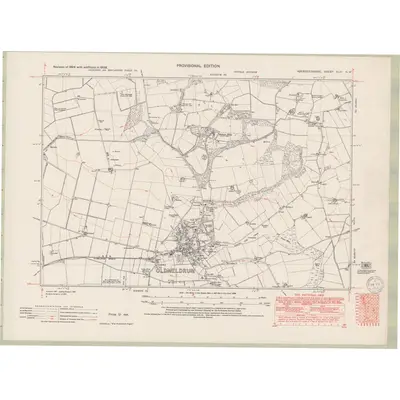 1924 Map of Aberdeenshire Sheet XLVI.NW, 1950 Print