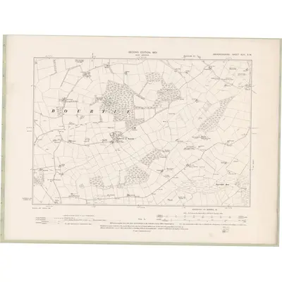1899 Map of Aberdeenshire Sheet XLVI.SW, 1901 Print