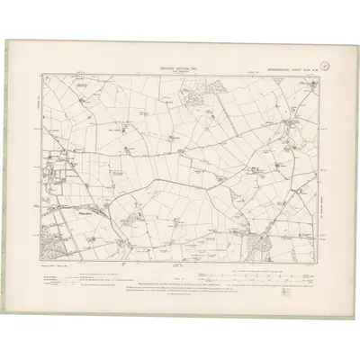 1899 Map of Aberdeenshire Sheet XLVII.NW, 1901 Print