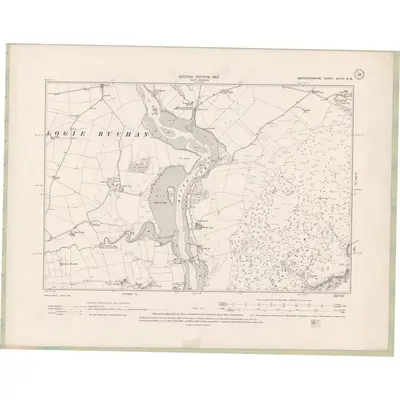 1899 Map of Aberdeenshire Sheet XLVIII.NW, 1901 Print