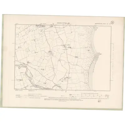 1900 Map of Aberdeenshire Sheet XV.SW, 1901 Print