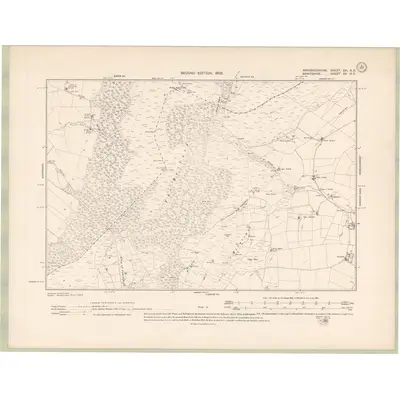 1901 Map of Aberdeenshire Sheet XVI.NE, 1902 Print