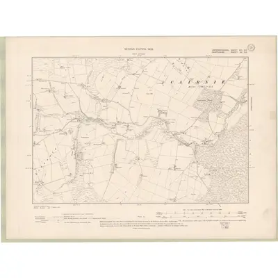 1900 Map of Aberdeenshire Sheet XVI.SE, 1902 Print