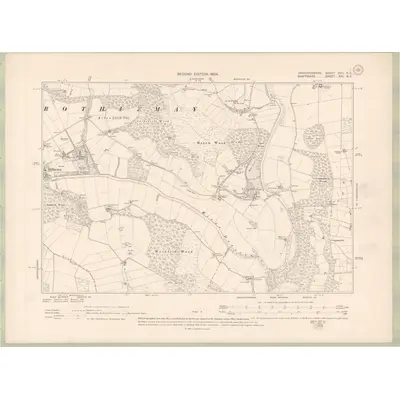 1900 Map of Aberdeenshire Sheet XVII.NE, 1904 Print