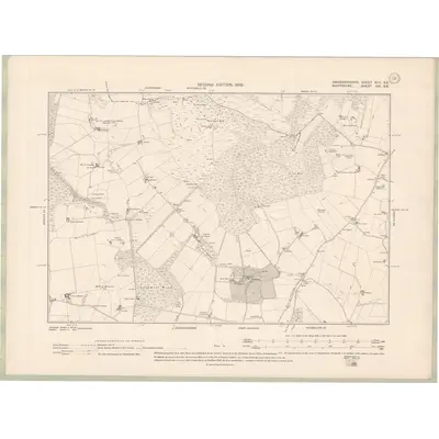 1901 Map of Aberdeenshire Sheet XVII.SE, 1902 Print