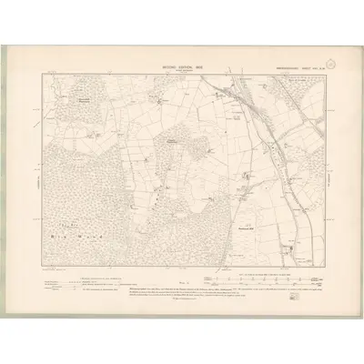 1900 Map of Aberdeenshire Sheet XVII.SW, 1902 Print