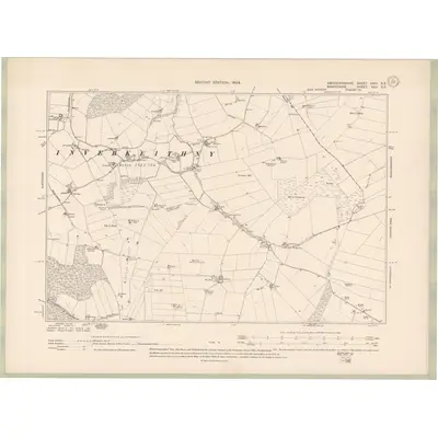 1900 Map of Aberdeenshire Sheet XVIII.SE, 1904 Print