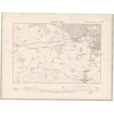 1899 Map of Aberdeenshire Sheet XXI.NE, 1902 Print