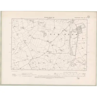 1899 Map of Aberdeenshire Sheet XXI.SE, 1901 Print