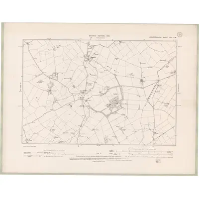 1899 Map of Aberdeenshire Sheet XXII.SW, 1901 Print