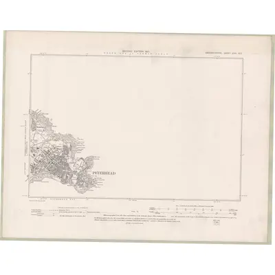 1900 Map of Aberdeenshire Sheet XXIII.NE, 1901 Print