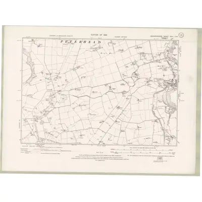 1924 Map of Aberdeenshire Sheet XXIII.SW, 1928 Print