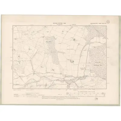 1900 Map of Aberdeenshire Sheet XXV.NE, 1902 Print