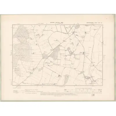 1900 Map of Aberdeenshire Sheet XXVI.NE, 1902 Print