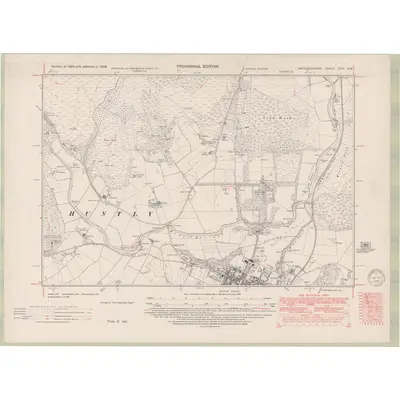 1938 Map of Aberdeenshire Sheet XXVI.NW, 1949 Print