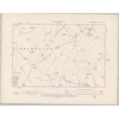 1899 Map of Aberdeenshire Sheet XXVI.SE, 1901 Print