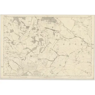 1871 Map of Aberdeenshire, Sheet XXVII, 1873 Print