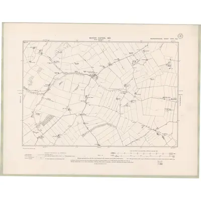 1900 Map of Aberdeenshire Sheet XXVII.SE, 1901 Print