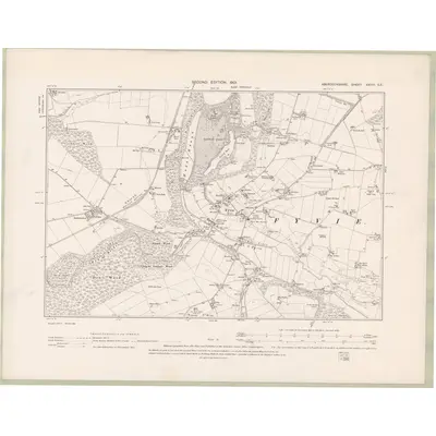 1900 Map of Aberdeenshire Sheet XXVIII.SE, 1901 Print