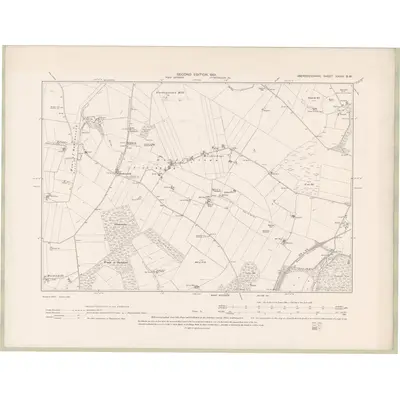 1900 Map of Aberdeenshire Sheet XXVIII.SW, 1901 Print