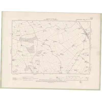 1899 Map of Aberdeenshire Sheet XXX.NW, 1901 Print