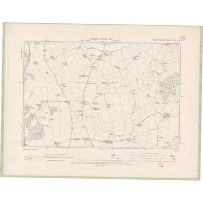 1899 Map of Aberdeenshire Sheet XXX.SE, 1900 Print