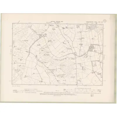 1899 Map of Aberdeenshire Sheet XXXI.SW, 1901 Print