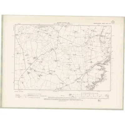 1899 Map of Aberdeenshire Sheet XXXII.NW, 1901 Print