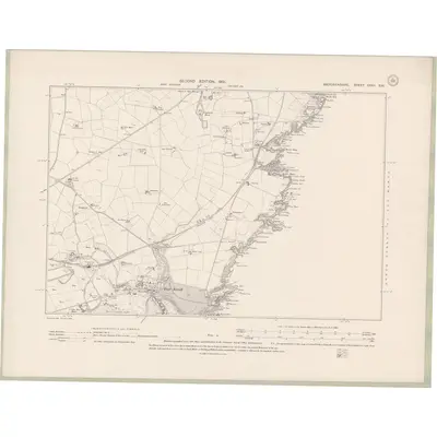 1899 Map of Aberdeenshire Sheet XXXII.SW, 1901 Print