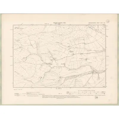 1899 Map of Aberdeenshire Sheet XXXIII.NE, 1902 Print